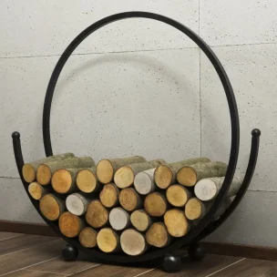 Kaminholzregal „SPIRAL“ 80 cm