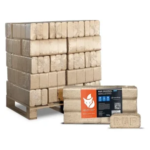 RUF Original Blue Holzbriketts Nadelholz 10kg x 30 Gebinde 300kg Palette