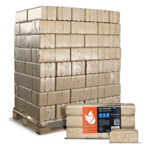 RUF Original Blue Holzbriketts Nadelholz 10kg x 96 Gebinde 960kg Palette