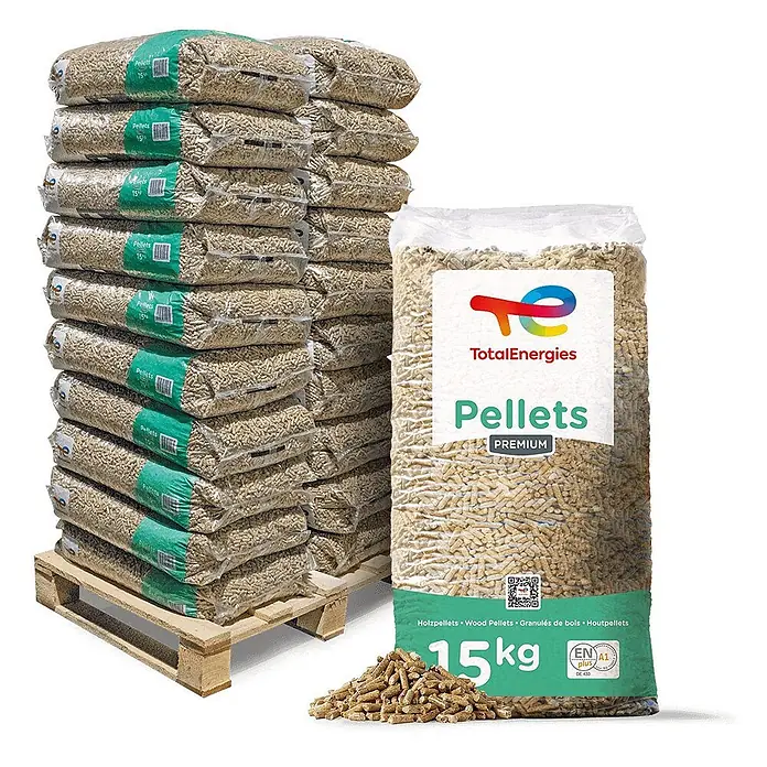 ENplus A1 Holzpellets Weichholz 15kg x 20 Sack 300kg Palette